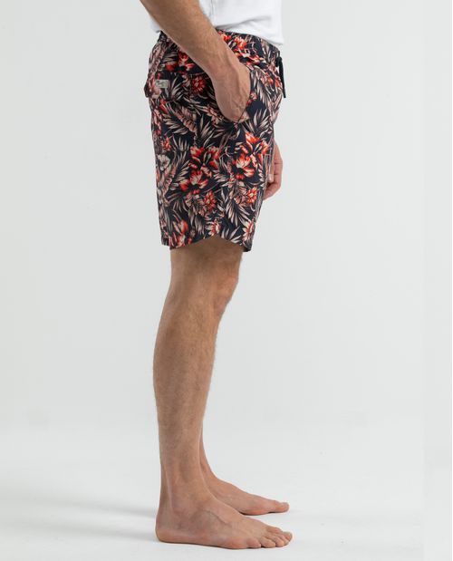 Pantaloneta de Baño Para Hombre, Regular Fit - Maxi Print Floral