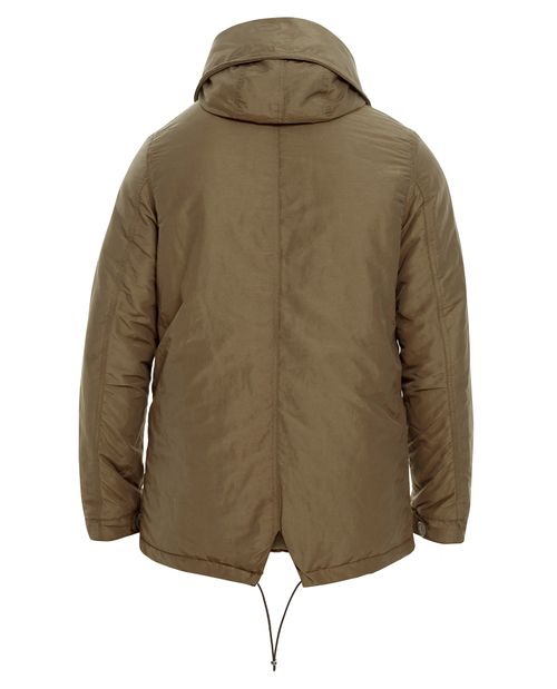 Chaqueta de Hombre, Tipo Parka Militar - Tejido Impermeable