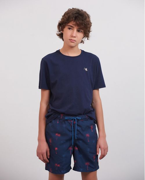 Pantaloneta de Baño Para Niño, Regular Fit - Estampado Mini Print