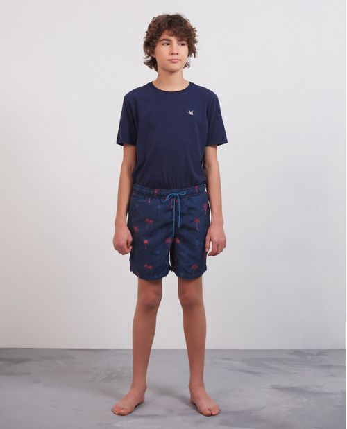 Pantaloneta de Baño Para Niño, Regular Fit - Estampado Mini Print
