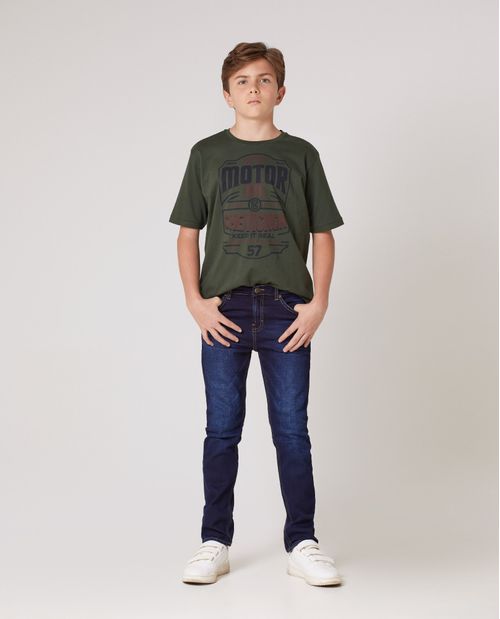 Camiseta de Niño, Cuello Redondo - Gráfico Policromía Textil