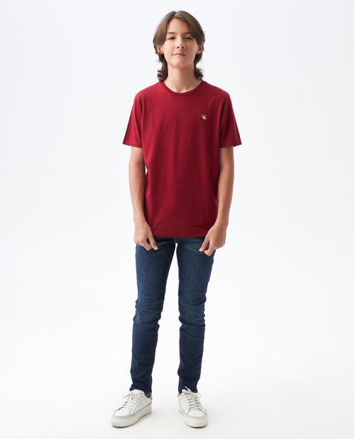 Camiseta de Niño, Cuello Redondo - Básico Fondo Entero