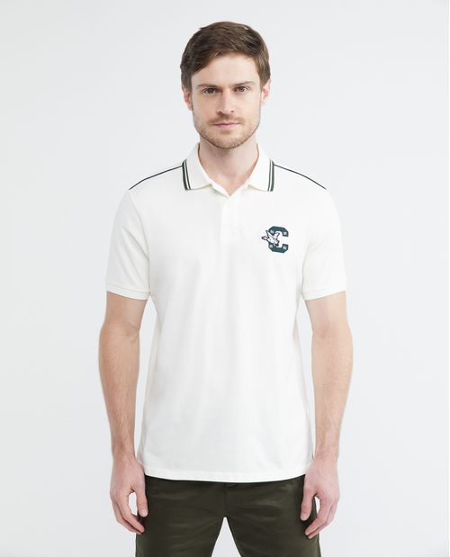 Camiseta de Hombre Tipo Polo, Slim Fit Manga Corta - Vivo en Hombros