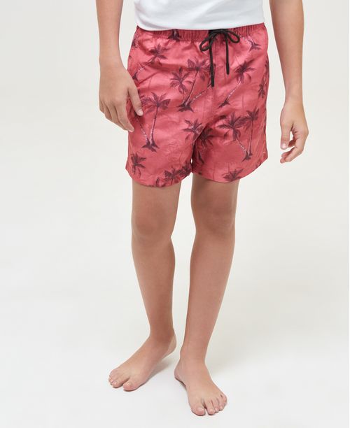 Pantaloneta de Baño Para Niño, Regular Fit - Estampado Marino