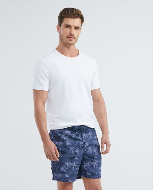 Pantaloneta de Baño Para Hombre, Regular Fit - Print Palmeras