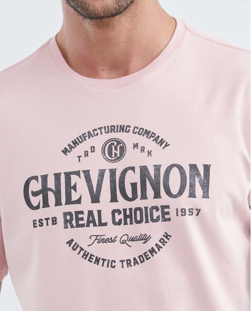 Camiseta Gráfica de Hombre, Classic Fit Cuello Redondo - Diseño Tipográfico Estampación Textil