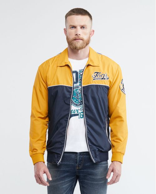 Chaqueta de Hombre, Silueta Bomber - TOGS Bloques de Color y Vivos en Contraste