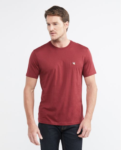 Camiseta Básica de Hombre, Slim Fit Cuello Redondo - Algodón Pima