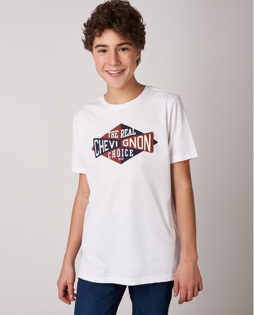 Camiseta de Niño, Regular Fit Cuello Redondo - Gráfico Textil