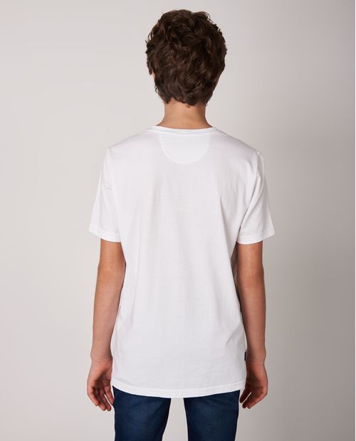 Camiseta de Niño, Regular Fit Cuello Redondo - Gráfico Textil