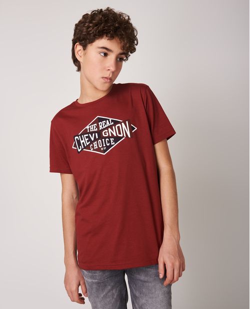 Camiseta de Niño, Regular Fit Cuello Redondo - Gráfico Textil