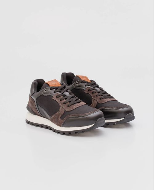 Tenis de Hombre, Estilo Runner - Cueros y Material Textil