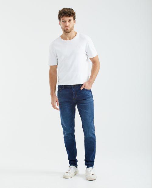 Jean de Hombre Super Slim Fit, Rider, Bota Super Slim - Azul Medio Vintage