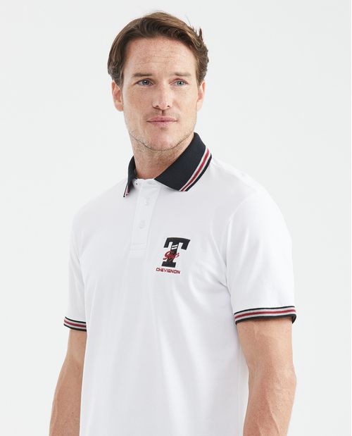 Camiseta de Hombre Tipo Polo, Classic Fit Manga Corta - TOGS Tejidos Rayas