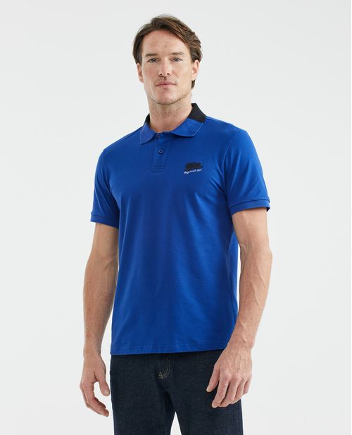 Camiseta de Hombre Tipo Polo, Slim Fit Manga Corta - TOGS Cuello Bloque de Color