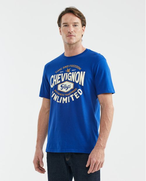 Camiseta Gráfica de Hombre, Classic Fit Cuello Redondo - TOGS Estampación Textil