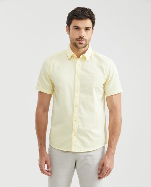 Camisa de Hombre, Slim Fit Manga Larga - Básica Twill 100% Algodón