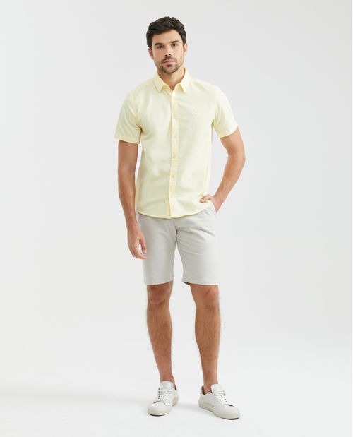 Camisa de Hombre, Slim Fit Manga Larga - Básica Twill 100% Algodón