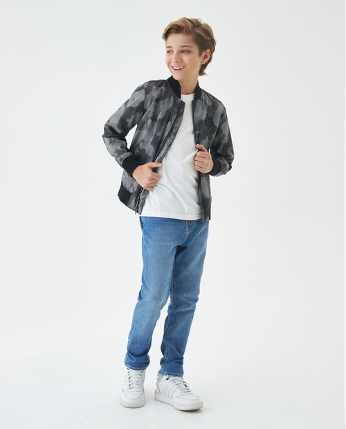 Chaqueta de Niño, Tipo Bomber - Maxi Print Camuflado