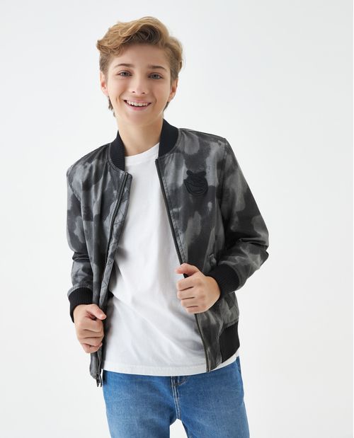 Chaqueta de Niño, Tipo Bomber - Maxi Print Camuflado