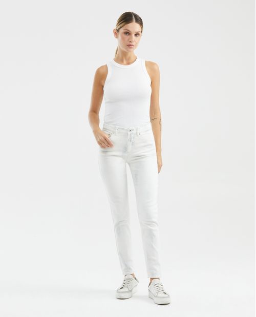 Jean de Mujer High Rise, Cosmo, Bota Skinny - Crudo