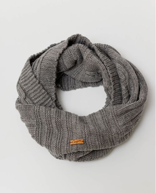 Cuello Sinfín Doble Vuelta, Tejido Trenzas