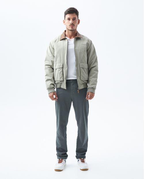 Pantalón de Hombre, Regular Fit Bota Recta - Diseño 5 Bolsillos Tradicional