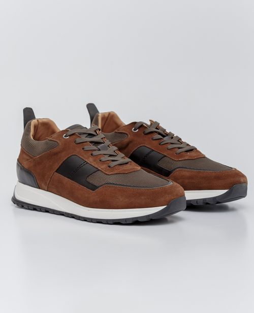 Tenis de Hombre, Estilo Runner - Cueros y Material Textil