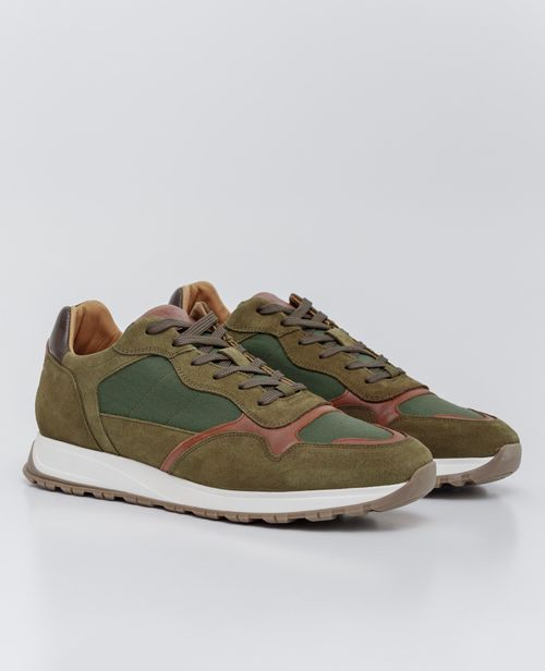 Tenis de Hombre, Estilo Runner - Cueros y Material Textil
