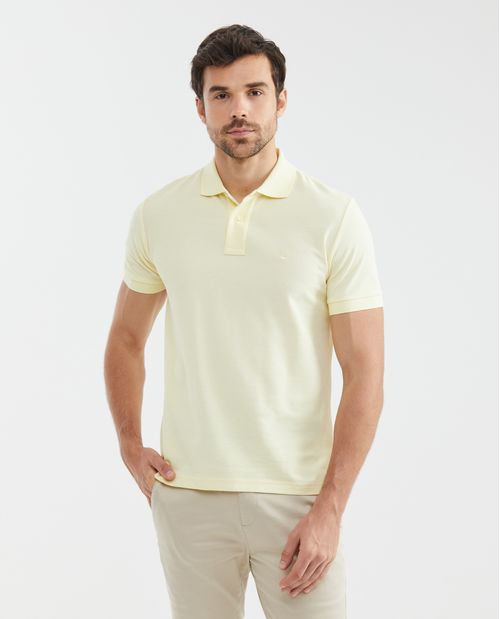 Camiseta de Hombre Tipo Polo, Classic Fit Manga Corta - Piqué 100% Algodón