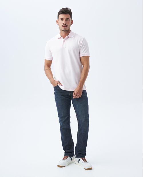 Camiseta de Hombre Tipo Polo, Classic Fit Manga Corta - Piqué 100% Algodón