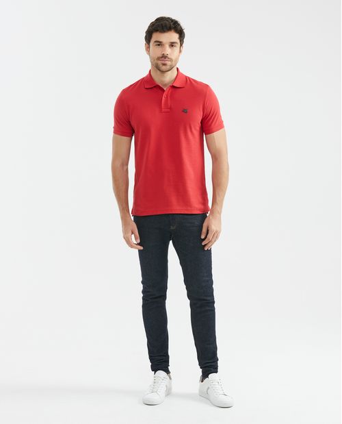 Camiseta de Hombre Tipo Polo, Classic Fit Manga Corta - Algodón Pima