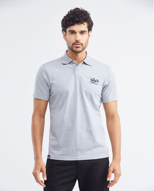 Camiseta de Hombre Tipo Polo, Slim Fit Manga Corta - TOGS Cuello con Revés en Contraste