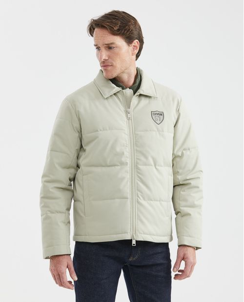 Chaqueta de Hombre, Acolchada - Cuello Ovejero Removible