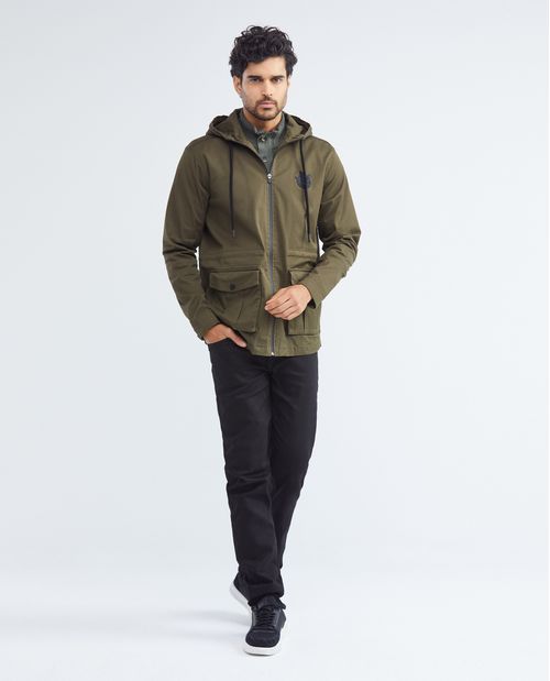 Chaqueta de Hombre, Tipo Parka - Bolsillos Tipo Cargo