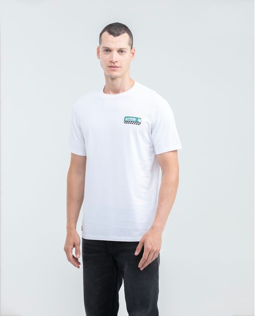 Camiseta Gráfica de Hombre, Classic Fit - Gráficos Chevignon Racing en Frente y Espalda