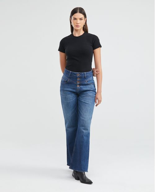 Camiseta Básica de Mujer, Manga Corta Cuello Cuello Redondo