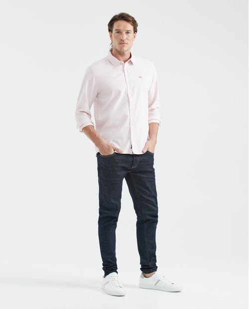 Camisa de Hombre, Slim Fit Manga Larga - Oxford 100% Algodón