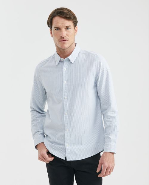 Camisa de Hombre, Slim Fit Manga Larga - Mil Rayas