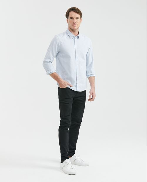 Camisa de Hombre, Slim Fit Manga Larga - Mil Rayas