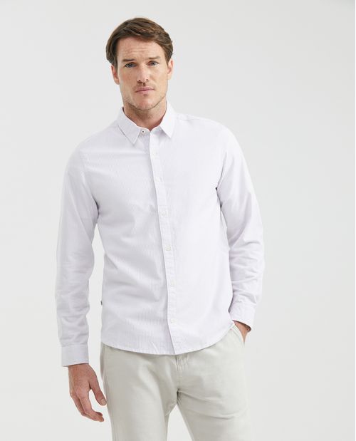 Camisa de Hombre, Slim Fit Manga Larga - Mil Rayas