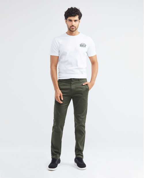 Pantalón de Hombre, Regular Fit Bota Recta - Básico Casual