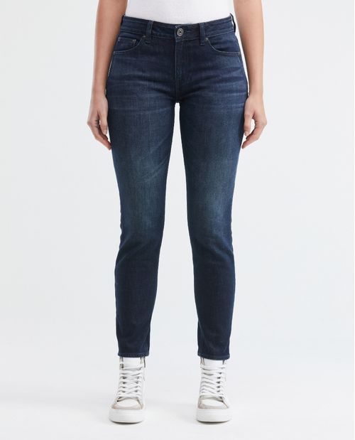 Jean de Mujer High Rise, Cosmo, Bota Skinny - Azul Ultra Oscuro