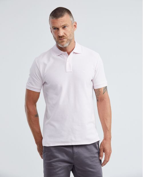 Camiseta de Hombre Tipo Polo, Classic Fit Manga Corta - Piqué 100% Algodón