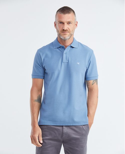 Camiseta de Hombre Tipo Polo, Classic Fit Manga Corta - Piqué 100% Algodón