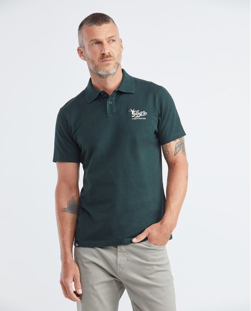 Camiseta de Hombre Tipo Polo, Slim Fit Manga Corta - TOGS Cuello con Revés en Contraste