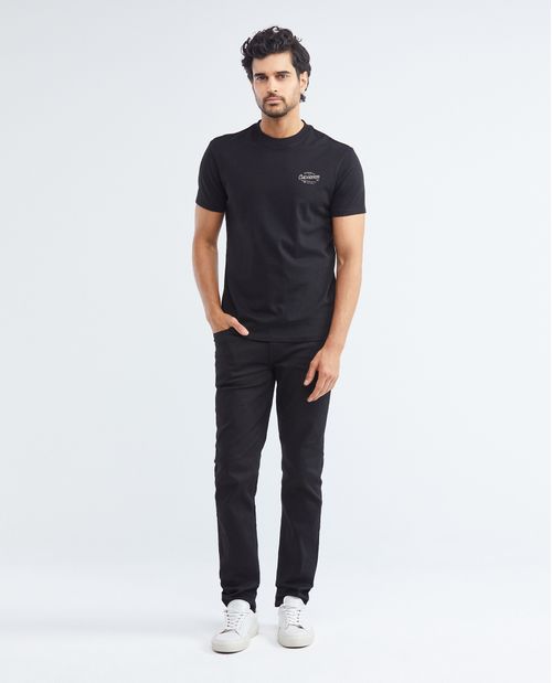 Camiseta Gráfica de Hombre, Slim Fit Cuello Redondo - Estampación Textil