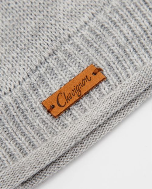 Gorro Tejido con fajón Acanalado Enrollado, Jersey