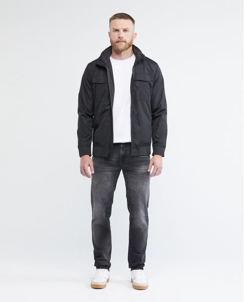 Jean de Hombre Straight Fit, Morrison, Bota Slim - Gris Oscuro
