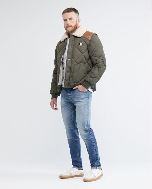 Jean de Hombre Super Slim Fit, Rider, Bota Super Slim - Selvedge Azul Medio